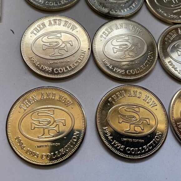 San Francisco 49ers then and now 1994-95 collectable coins 12 of 20 Lot #9 - Picture 3 of 12